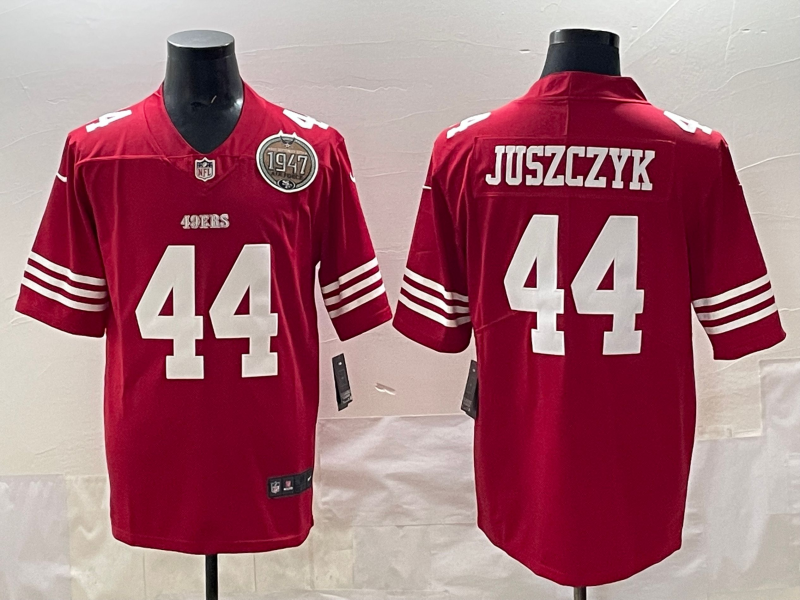 Men San Francisco 49ers #44 Juszczyk red 2025 Nike Limited NFL Jersey 006